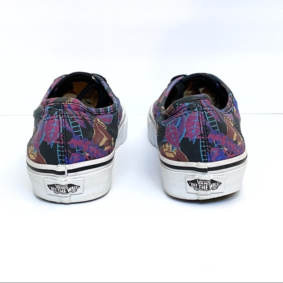 Vans authentic Nintendo donkey Kong print black purple canvas lo top sneakers - Picture 6 of 10
